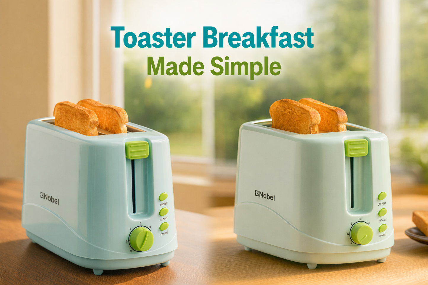 Even & Fast Toasting – Golden, crispy toast in minutes