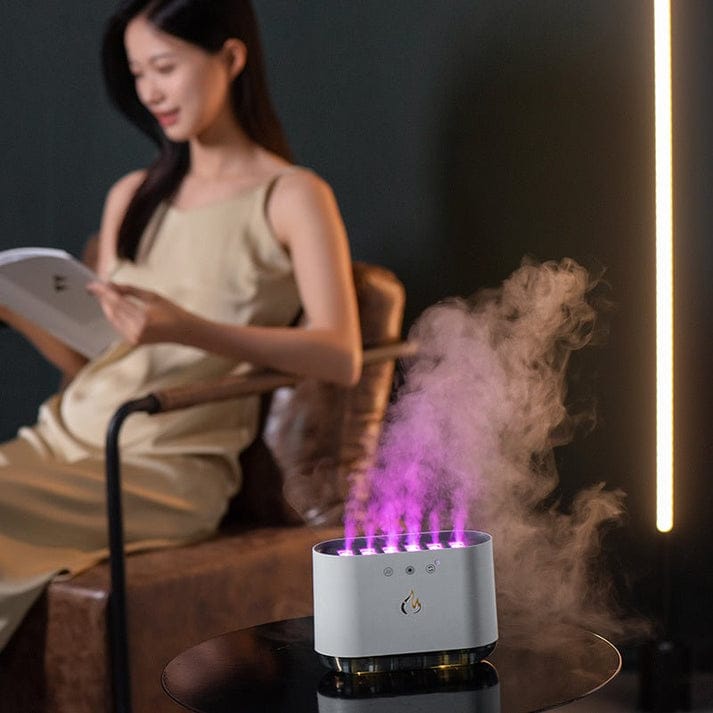 Smart Voice-Controlled Ultrasonic Flame Humidifier