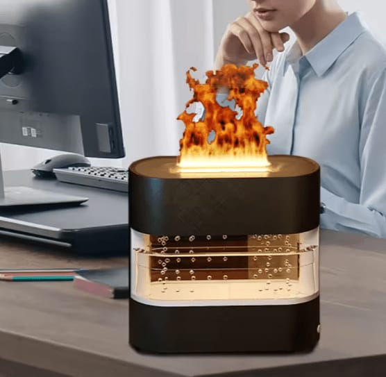 Flame Aroma Diffuser – Relax Your Home & Sleep Better